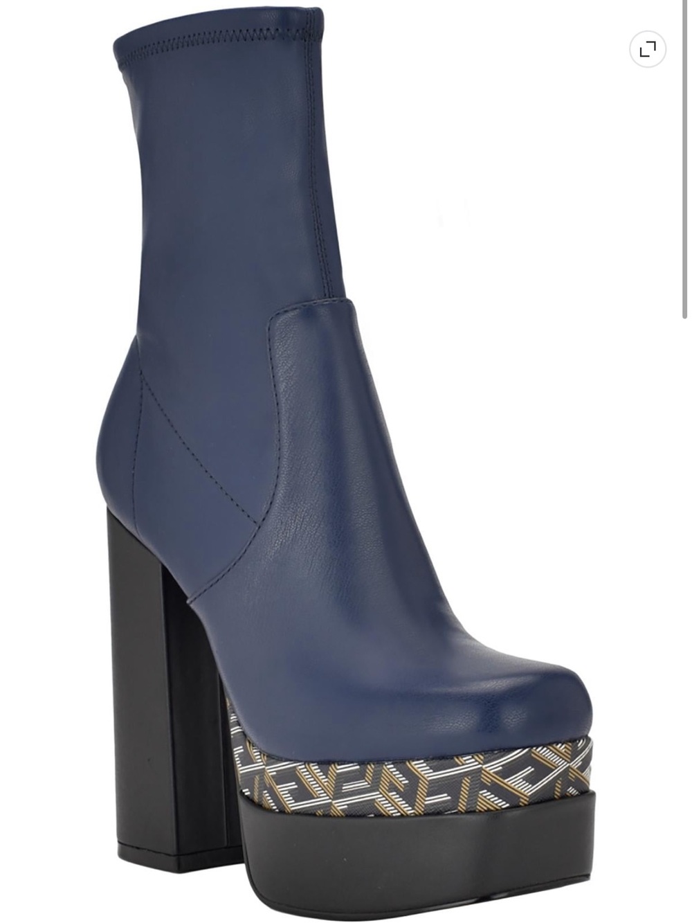 Guess Women's Caballa Faux Leather Block Heels Mid-Calf Boots